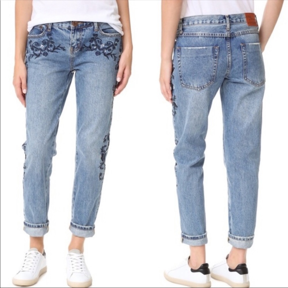 One Teaspoon Awesome Baggies Blue Muse Lola Jeans
